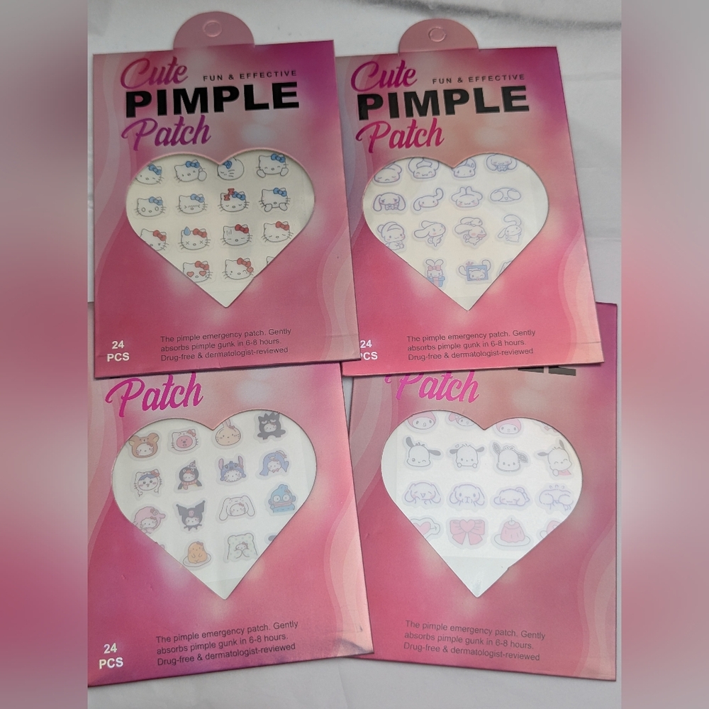 Cute Character Pimple Patches (Hello Kitty, Cinnaroll, Pochaco And More)